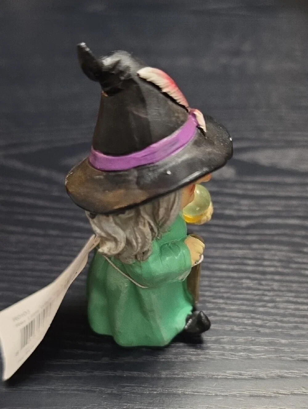 Transpac Witch w/ Crystal Ball figurine, Fairy Garden/Halloween Décor, NWT